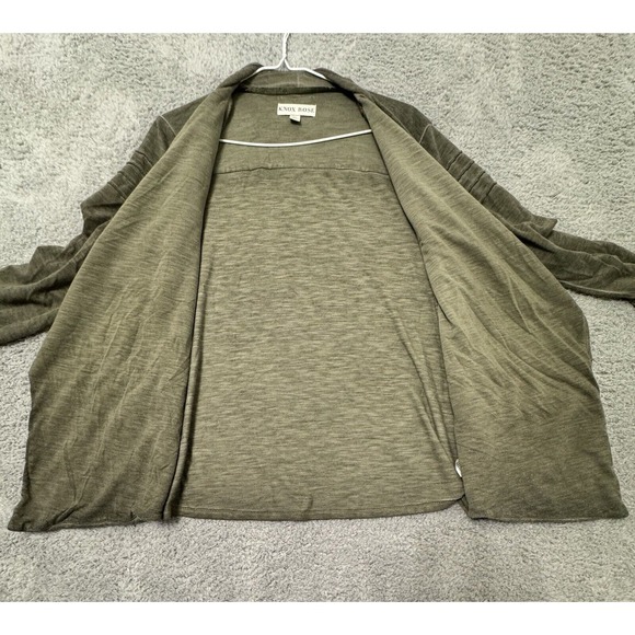 Knox Rose Women's Jacket Drape Front Long Sleeve Olive Green‎ Size XL - Picture 7 of 10